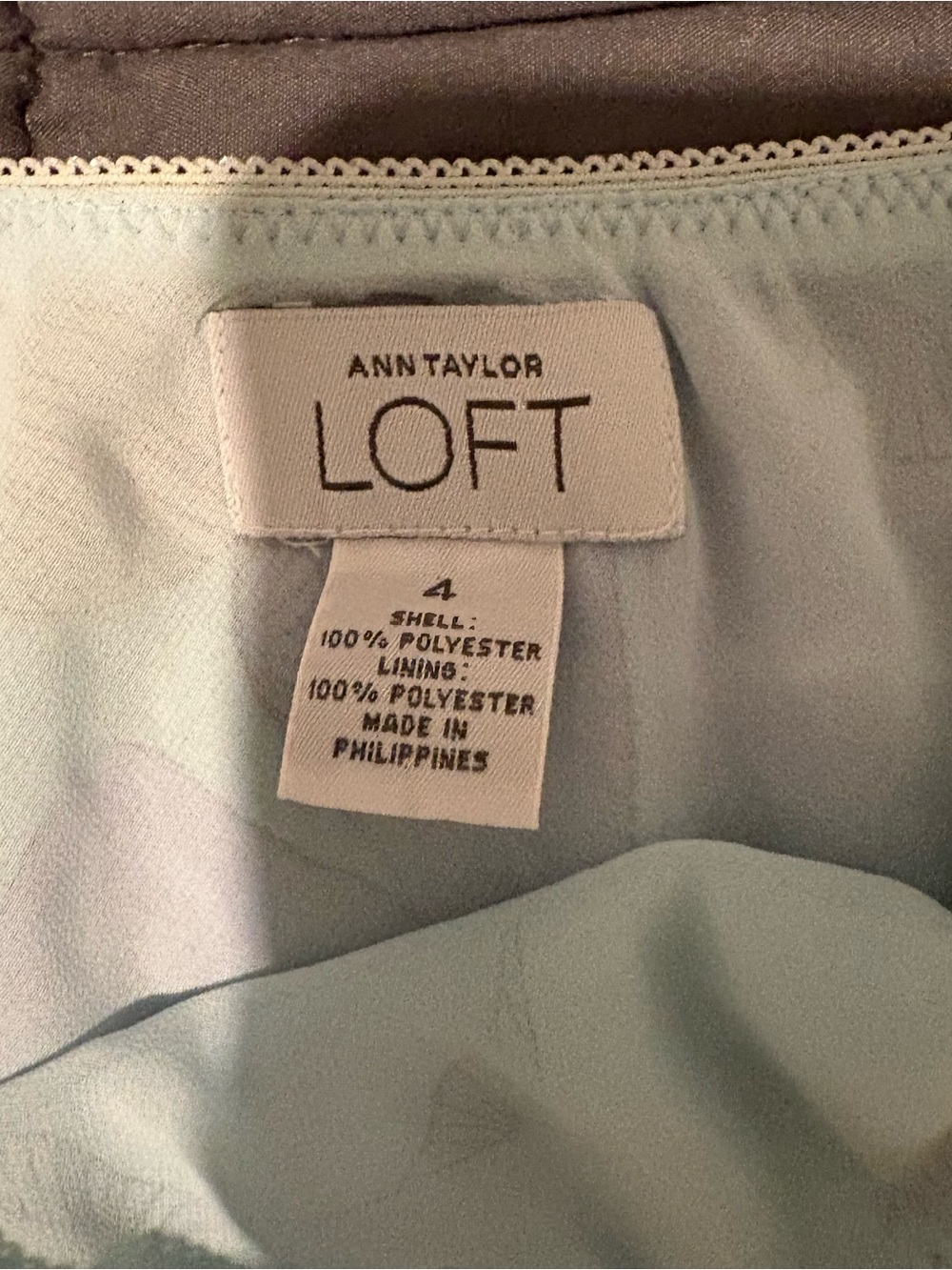 LOFT Pastel Floral A-Line Skirt - Picture 3 of 6